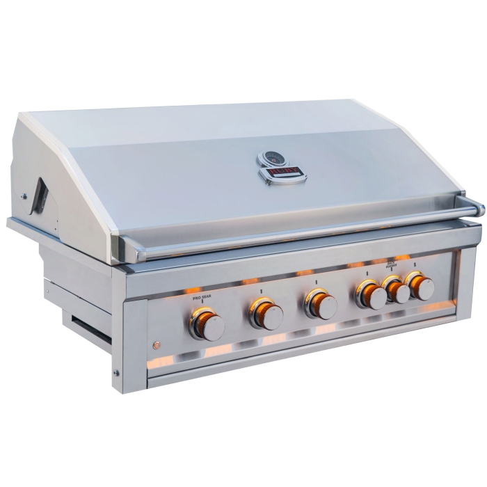 Sunstone Ruby Series 5 Burner Built In Burner Gas BBQ