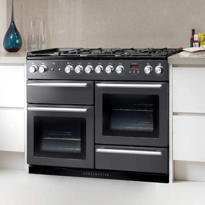 Rangemaster Nexus 110cm Dual Fuel Ranger Cooker, Slate