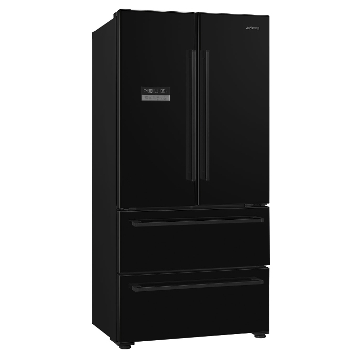 Smeg FQ55FNDF American Fridge Freezer, Black