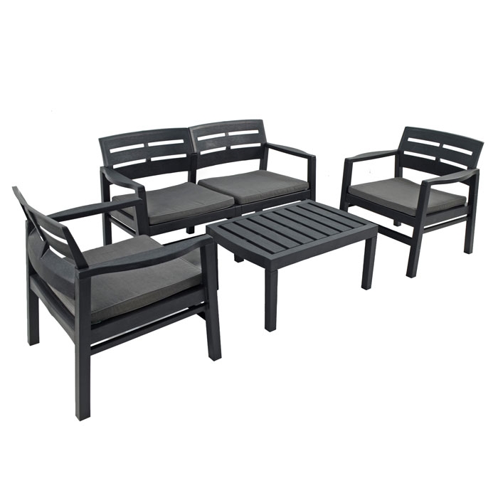 Europa Leisure Venice Anthracite Outdoor Sofa Set