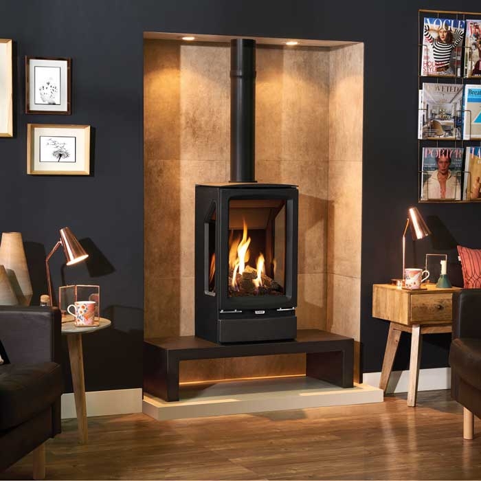 Vogue Midi T 3-Sided Balanced Flue Gas Stove