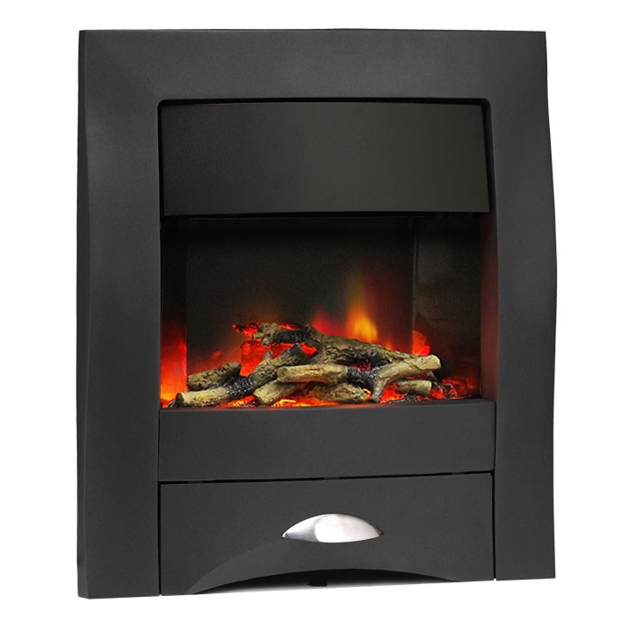 PureGlow Zara Illusion Graphite Electric Fire Log Effect