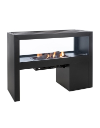 Cosivista 120 Outdoor Gas Fireplace, Black