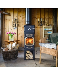 Go Eco Adventurer 5 Logstore Glamping Stove With Optional Steel Door Oven