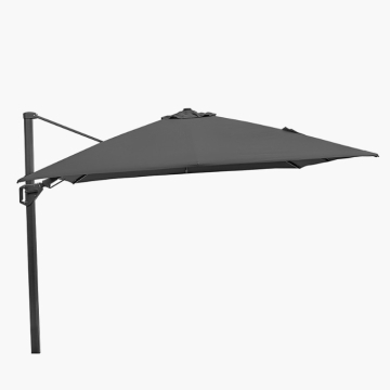 Platinum Challenger T2 3m Square Free Arm Parasol, Anthracite