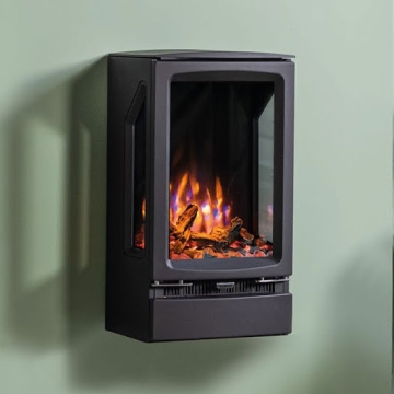 Gazco Vogue Midi T Wall Mounted Electric Stove Close Up