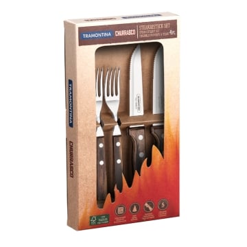 Tramontina Churrasco 4 Piece Gaucho Cutlery Set