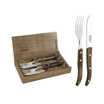 Tramontina Churrasco 4 Piece Cutlery Set - Micro Serrated