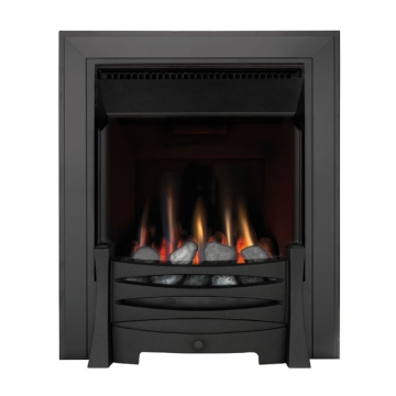 Burley Perception 4264 Flueless Gas Fire, Black