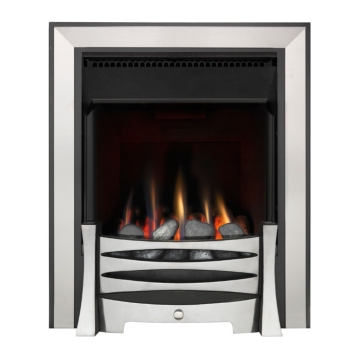 Burley Perception 4267 Flueless Gas Fire, Stainless Steel