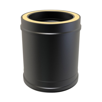 250mm Twin Wall Flue - Black