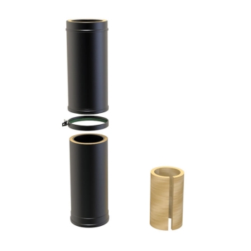 500mm-800mm Adjustable Length - 7" Twinwall Flue (175mm)