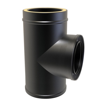 90 Degree Tee & Cap - 6" Twinwall Flue (150mm)