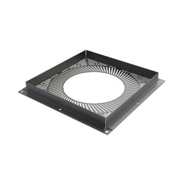 Black Ventilated 125mm Firestop