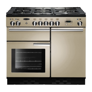 Rangemaster Professional Plus 100cm Gas Range Cooker, Cream