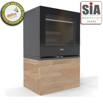 Ekol Adept Oak Pedestal Wood Burning Stove