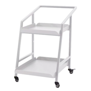 Maze Amalfi Aluminium 2-tier Trolley, White