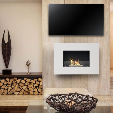  Arlington 850mm Wall Mounted Bio Ethanol Fire Roomset