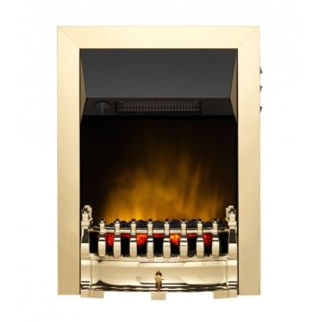 Dimplex Balmoral Ecolite Optiflame Electric Fire, Brass