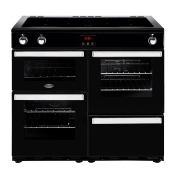 Belling Cookcentre 100Ei Black 100cm Induction Range Cooker 