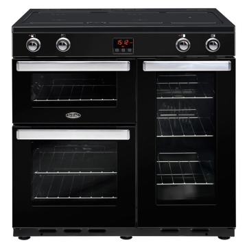 Belling Cookcentre 90Ei Black 90cm Induction Range Cooker