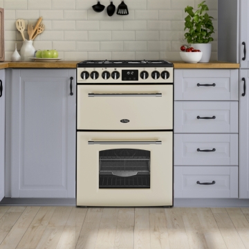 Belling Farmhouse 60DF Dual Fuel Cooker, Cream