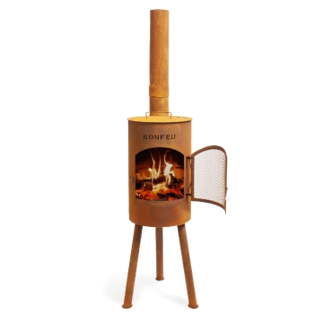 Bonfeu BonGiano SP Outdoor Fireplace, Corten