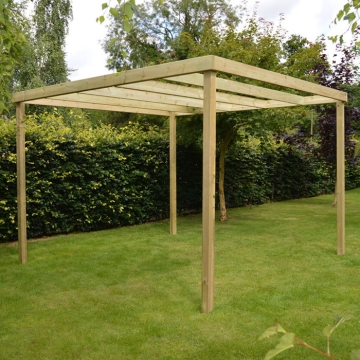 Box Pergola - 4 Post, Light Green