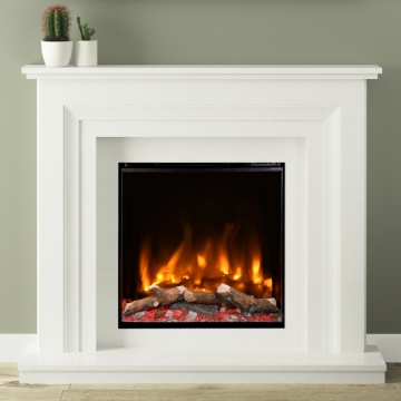 Elgin & Hall Calluna 50" Arteon 600-3SP Electric Marble Fireplace Suite