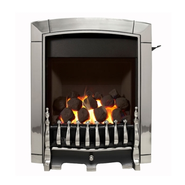 Flavel Caress HE Slide Control Gas Fire, Chrome