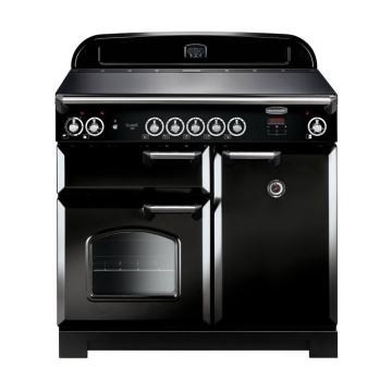 Rangemaster Classic 100cm Induction Range Cooker, Gloss Black 