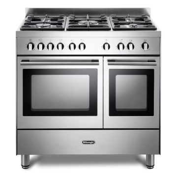 DeLonghi DTR906-G 90cm Professional Twin Cavity Gas Range Cooker