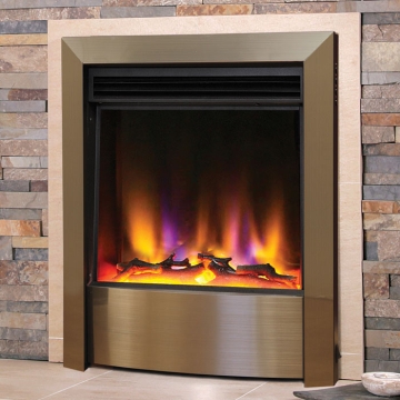 Celsi Electriflame VR Contemporary Electric Fire Champagne Close