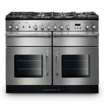 Rangemaster Esprit 110cm Dual Fuel Range Cooker, Stainless Steel