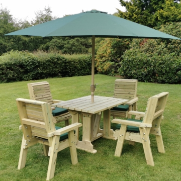 Churnet Valley Ergo 4 Seat Dining Set