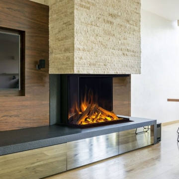 Evonic e800gf3 e-series Electric Fire - 3 Sided