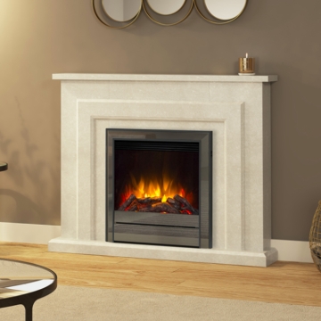 Elgin & Hall Farnham 44" Marble Electric Fireplace Suite