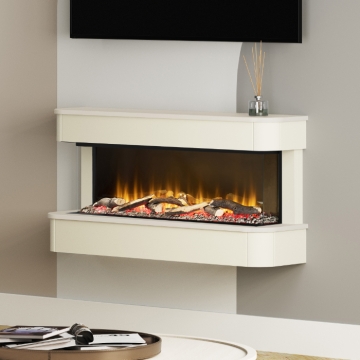 FLARE Juliette 1000 Wall Mounted Electric Fireplace Suite