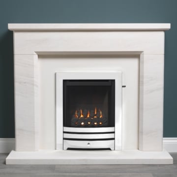 Adore HE Slimline Convector Glass Fronted Gas Fire, Chrome