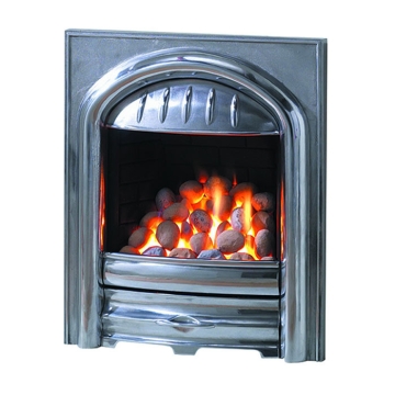 PureGlow Chloe Inset Gas Fire, Full Polished