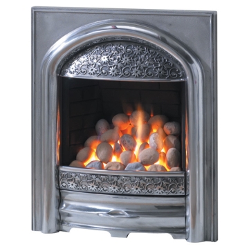 Pureglow Juliet Gas Fire in Full Polished finish