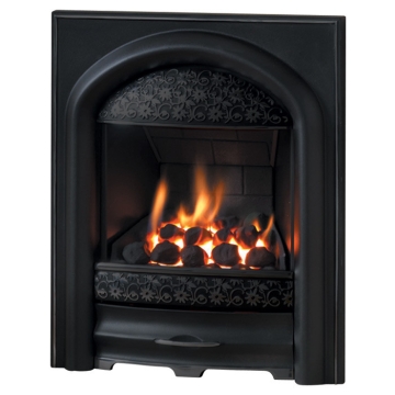 Pureglow Juliet Gas Fire in Pure Black