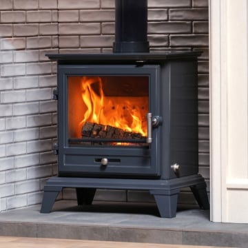 Gallery Classic 8 Eco Multi-fuel Stove, Grey Enamel