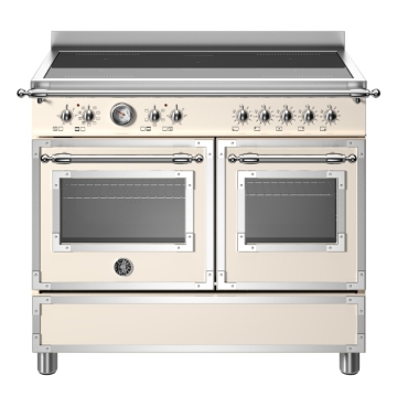 Bertazzoni Heritage Series 100cm Induction Top Electric Double Oven, Avorio Ivory