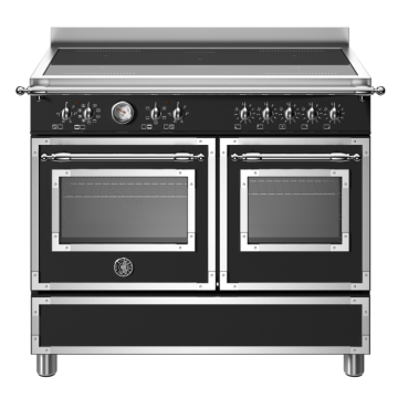 Bertazzoni Heritage Series 100cm Induction Top Electric Double Oven, Nero Matt Black