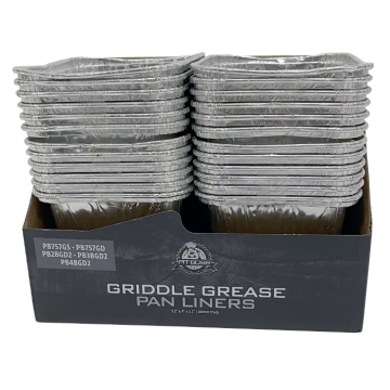 Pit Boss Ultimate Plancha Foil Grease Pan Liners - 2, 3, 4 Burner (6 Pack)