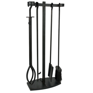 71cm Premium Iron Fireside Companion Set