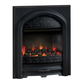 PureGlow Juliet Illusion Black Electric Fire Coal Effect