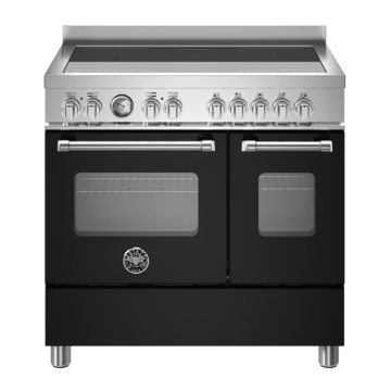 Bertazzoni 90cm Master Series Induction Top Electric Double Oven, Nero Matt Black