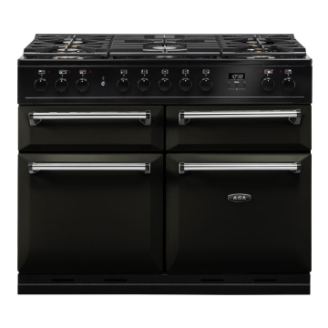 AGA Masterchef Deluxe 110cm Dual Fuel Range Cooker, Pewter